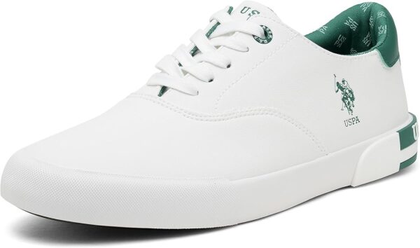 U.S. Men Central Lacing Solid Rojas  Sneaker white - Image 2