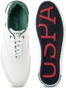U.S. Men Central Lacing Solid Rojas  Sneaker white