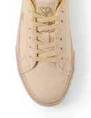 Women Round Toe Logo Beverly 2.0 Sneakers Beige
