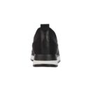 DKNY Women's Tokyo Slip On Comfort Sneaker with Glitter Logo Detail BLACK