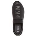 DKNY Women's Tokyo Slip On Comfort Sneaker with Glitter Logo Detail BLACK