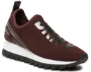 DKNY Womens Abbi Fabric Low Top Slip On Fashion Sneaker Burgundy