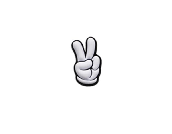 jibbitz Left Hand Peace Sign