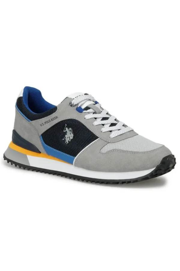 US Polo Assn. Tizian 4Fx Gri Men's Sneakers - Image 3