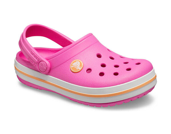 Crocs Crocband Clog Kids Electric Pink Cantaloupe - Image 2