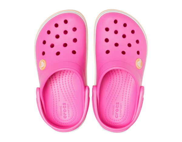 Crocs Crocband Clog Kids Electric Pink Cantaloupe - Image 3