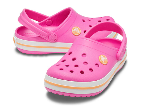 Crocs Crocband Clog Kids Electric Pink Cantaloupe - Image 4