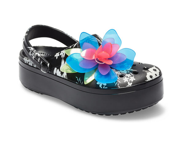 Crocs CrocBand Platform Hyper Tropic Clog Neon Floral Black - Image 2