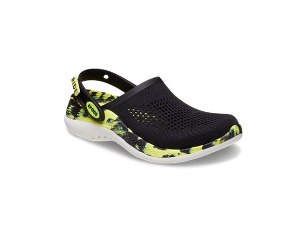 Crocs LiteRide 360 Marbled Clog Black Citrus - Image 3