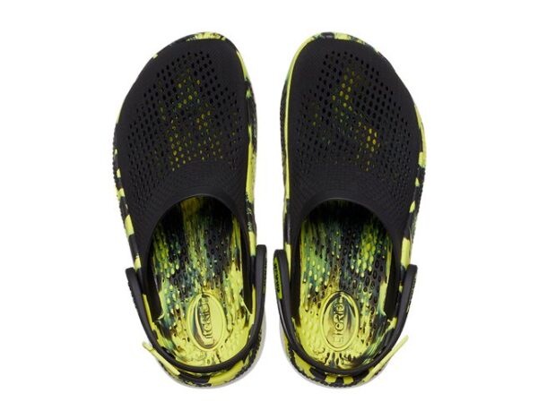 Crocs LiteRide 360 Marbled Clog Black Citrus - Image 2