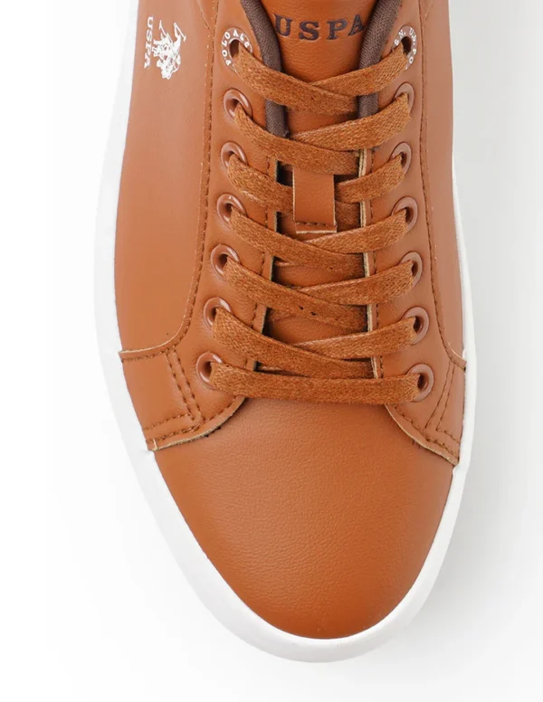 US Polo Men Solid Anton 2.0 Sneakers Brown - Image 8