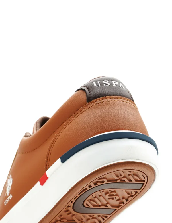 US Polo Men Solid Anton 2.0 Sneakers Brown - Image 9